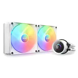 NZXT KRAKEN 240 RGB WHITE LIQUID COOLER WITH LCD DISPLAY 